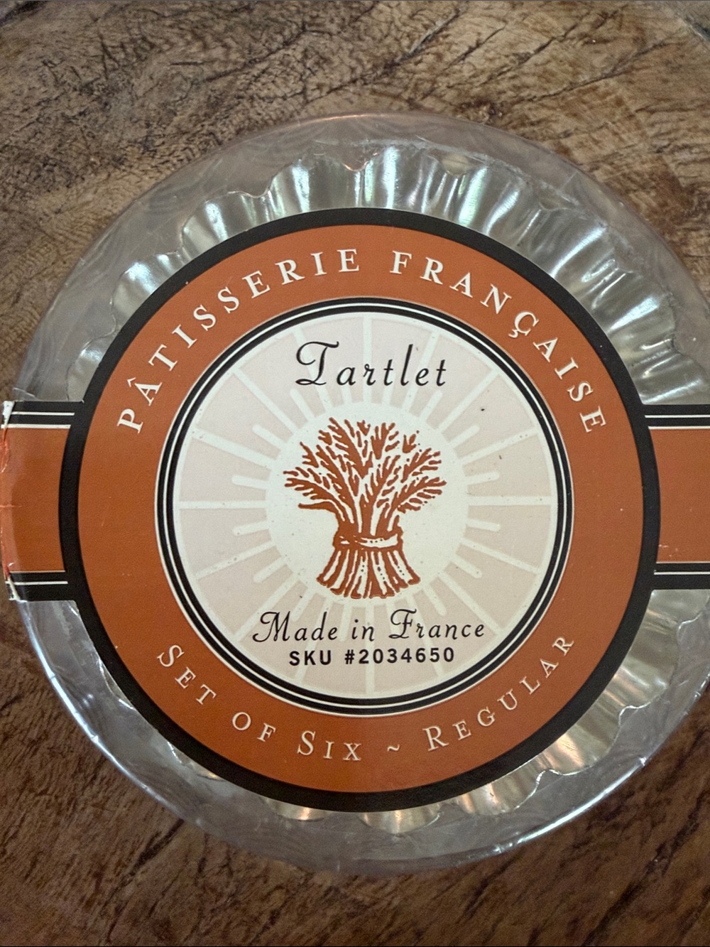 NEW Patissérie Française Set Of Six Tartlet Pans Made In France